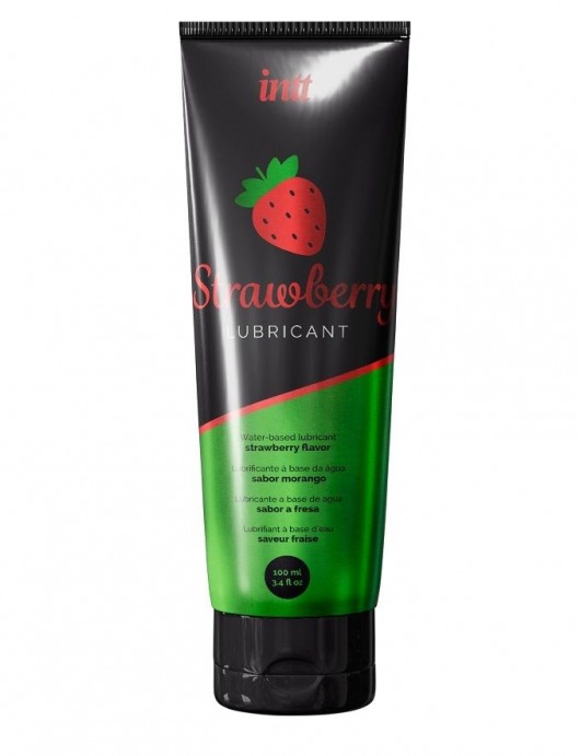 Смазка на водной основе с ароматом клубники Strawberry Lubricant - 100 мл. - INTT - купить с доставкой в Орехово-Зуево