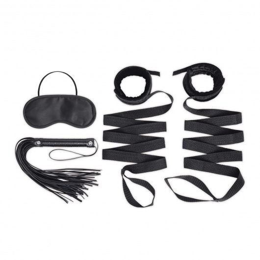 Эротический набор 4PC Bondage Bed Strap   Flogger Kit - Lux Fetish - купить с доставкой в Орехово-Зуево