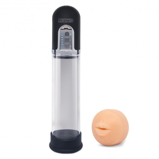 Автоматическая вакуумная помпа-мастурбатор Blowjob Auto Sucker Penis Enlarger Pump - Lux Fetish - в Орехово-Зуево купить с доставкой