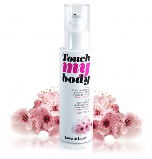 Силиконовый лубрикант 2-в-1 Touch My Body с ароматом вишнёвого цвета - 100 мл. - Love to Love - купить с доставкой в Орехово-Зуево