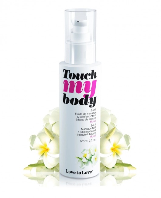 Силиконовый лубрикант 2-в-1 Touch My Body с ароматом моной - 100 мл. - Love to Love - купить с доставкой в Орехово-Зуево