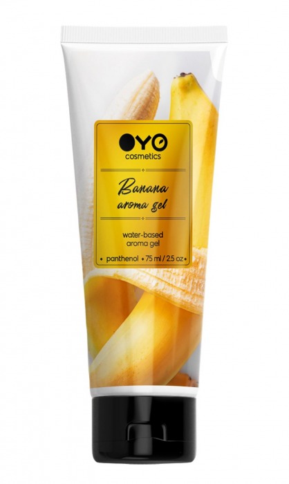 Лубрикант на водной основе OYO Aroma Gel Banana с ароматом банана - 75 мл. - OYO - купить с доставкой в Орехово-Зуево