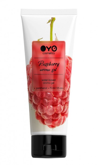 Лубрикант на водной основе OYO Aroma Gel Raspberry с ароматом малины - 75 мл. - OYO - купить с доставкой в Орехово-Зуево