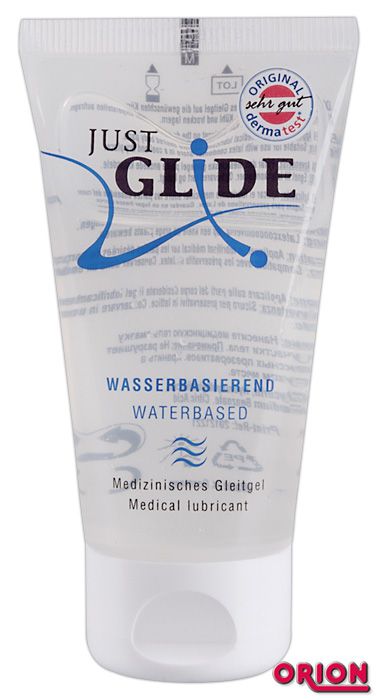 Вагинальная смазка на водной основе JUSTGLIDE - 50 мл. - Orion - купить с доставкой в Орехово-Зуево