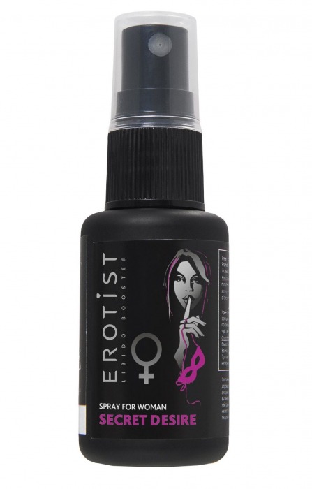 Возбуждающий спрей для женщин Erotist Secret Desire - 30 мл. - Erotist Libido Booster - купить с доставкой в Орехово-Зуево