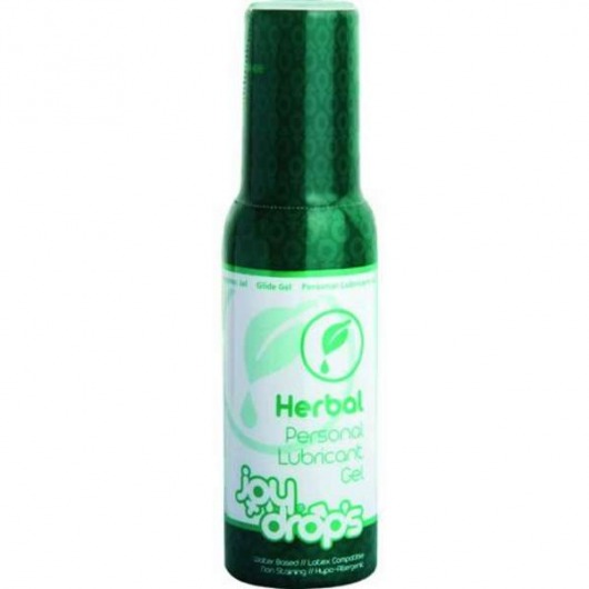 Смазка на водной основе JoyDrops Herbal - 100 мл. - JoyDrops - купить с доставкой в Орехово-Зуево