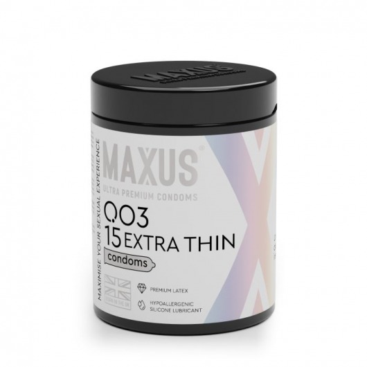 Экстремально тонкие презервативы MAXUS 003 Extra Thin - 15 шт. - Maxus - купить с доставкой в Орехово-Зуево