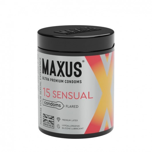 Анатомические презервативы MAXUS Sensual - 15 шт. - Maxus - купить с доставкой в Орехово-Зуево
