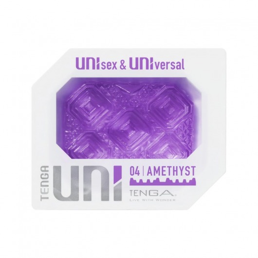 Фиолетовый мастурбатор-стимулятор Tenga Uni Amethyst - Tenga - в Орехово-Зуево купить с доставкой
