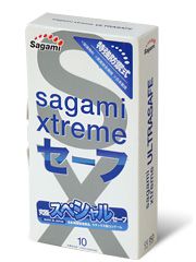 Презервативы Sagami Xtreme Ultrasafe с двойным количеством смазки - 10 шт. - Sagami - купить с доставкой в Орехово-Зуево