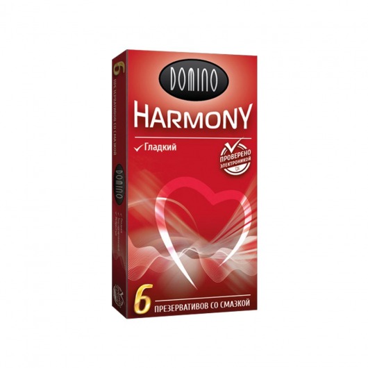 Гладкие презервативы Domino Harmony - 6 шт. - Domino - купить с доставкой в Орехово-Зуево