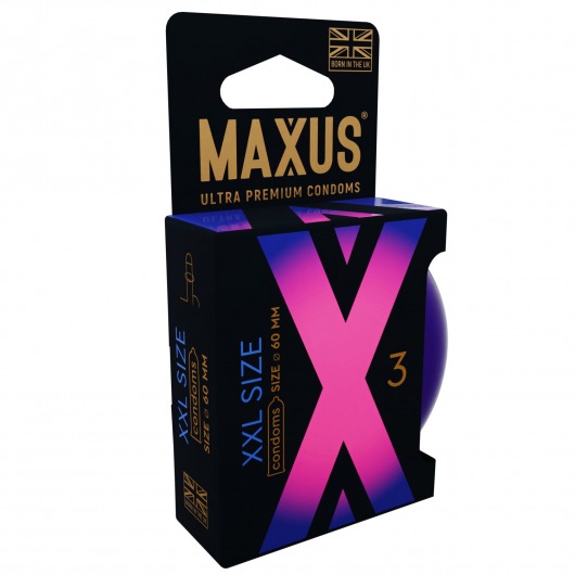 Презервативы Maxus XXL увеличенного размера - 3 шт. - Maxus - купить с доставкой в Орехово-Зуево