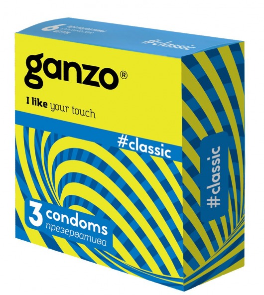Классические презервативы с обильной смазкой Ganzo Classic - 3 шт. - Ganzo - купить с доставкой в Орехово-Зуево