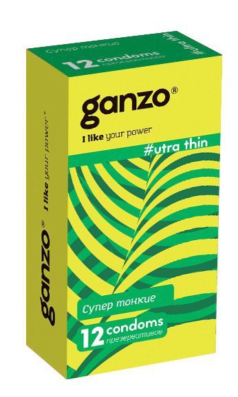 Ультратонкие презервативы Ganzo Ultra thin - 12 шт. - Ganzo - купить с доставкой в Орехово-Зуево