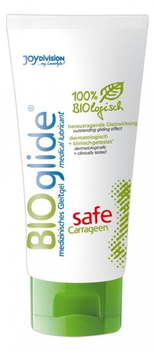 Гель-лубрикант на водной основе BIOglide safe Carrageen - 100 мл. - Joy Division - купить с доставкой в Орехово-Зуево