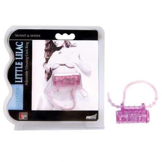 Эрекционное кольцо с вибратором LITTLE LILAC - Dream Toys - в Орехово-Зуево купить с доставкой