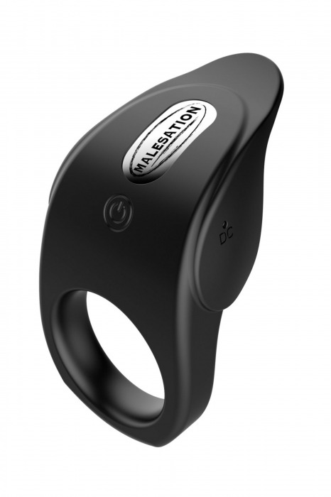 Черное эрекционное виброкольцо Vibro Lust Ring - MALESATION - в Орехово-Зуево купить с доставкой