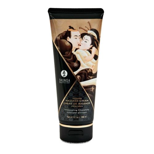 Массажный крем для тела с ароматом шоколада Intoxicating Chocolate - 200 мл. - Shunga - купить с доставкой в Орехово-Зуево