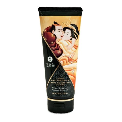 Массажный крем для тела с ароматом миндаля Almond Sweetness - 200 мл. - Shunga - купить с доставкой в Орехово-Зуево