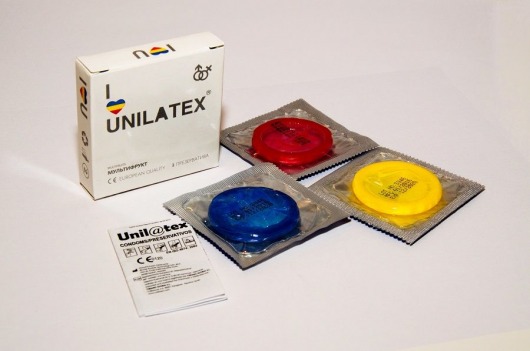 Разноцветные ароматизированные презервативы Unilatex Multifruits - 3 шт. - Unilatex - купить с доставкой в Орехово-Зуево