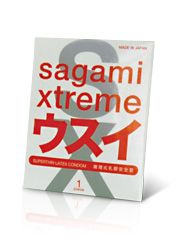 Ультратонкий презерватив Sagami Xtreme SUPERTHIN - 1 шт. - Sagami - купить с доставкой в Орехово-Зуево