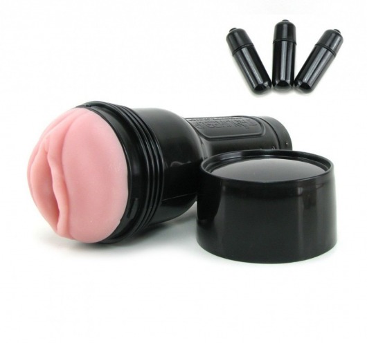 Мастурбатор-вагина Fleshlight - Vibro Pink Lady Touch с вибрацией - Fleshlight - в Орехово-Зуево купить с доставкой