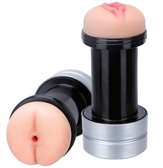 Мастурбатор 2-в-1 REALSTUFF 2 IN 1 HUMMER ANUS   VAGINA: вагина и анус - Dream Toys - в Орехово-Зуево купить с доставкой