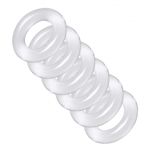 Комплект из 6 прозрачных эрекционных колец Ring Master Custom Ball Stretcher Kit - XR Brands - в Орехово-Зуево купить с доставкой