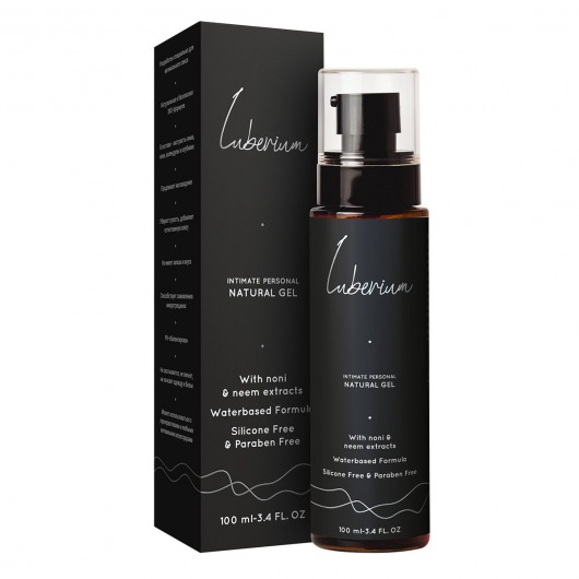Интимный гель на водной основе с экстрактами нони и нима Luberium Natural Gel - 100 мл. - Luberium - купить с доставкой в Орехово-Зуево
