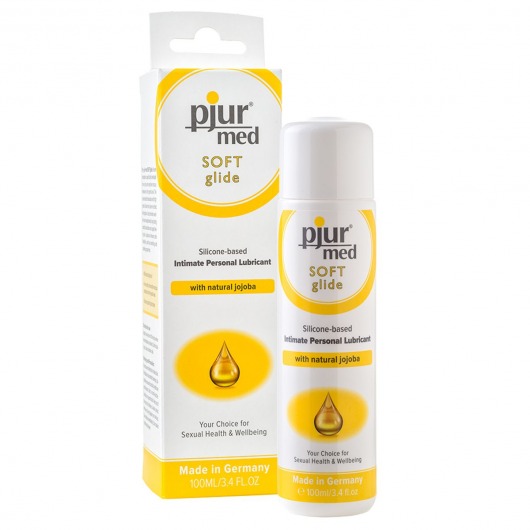 Силиконовый лубрикант с жожоба pjur MED Soft glide - 100 мл. - Pjur - купить с доставкой в Орехово-Зуево