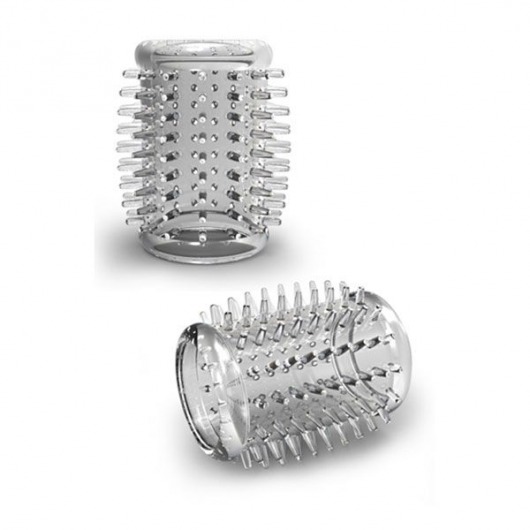 Прозрачная насадка с шипами STAY HARD COCK SLEEVE 01 CLEAR - Blush Novelties - в Орехово-Зуево купить с доставкой