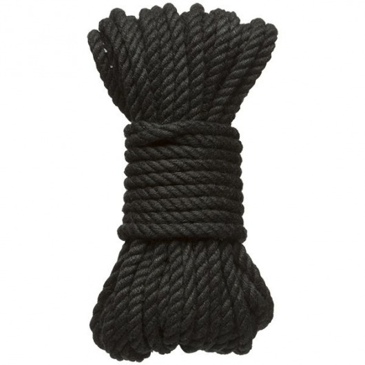 Черная верёвка для связывания и фиксации Bind Tie - 9,14 м. - Doc Johnson - купить с доставкой в Орехово-Зуево