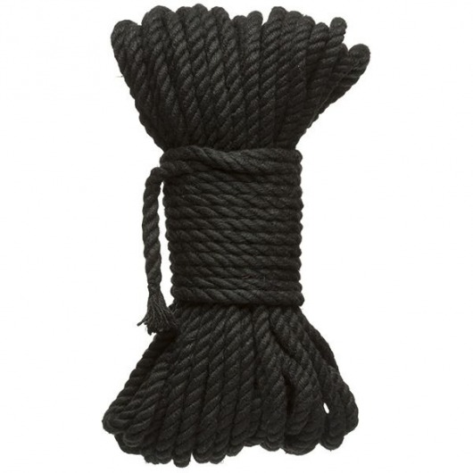 Черная верёвка для связывания и фиксации Bind Tie - 15,24 м. - Doc Johnson - купить с доставкой в Орехово-Зуево