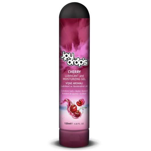 Смазка на водной основе Cherry с ароматом вишни -  125 мл. - JoyDrops - купить с доставкой в Орехово-Зуево