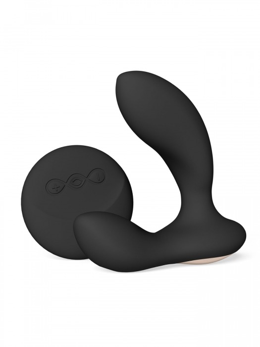 Черный вибромассажер простаты с пультом ДУ Hugo 2 Remote - Lelo - в Орехово-Зуево купить с доставкой