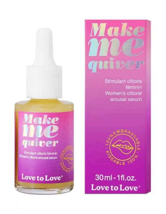 Возбуждающие капли для клитора Make Me Quiver - 30 мл. - Love to Love - купить с доставкой в Орехово-Зуево