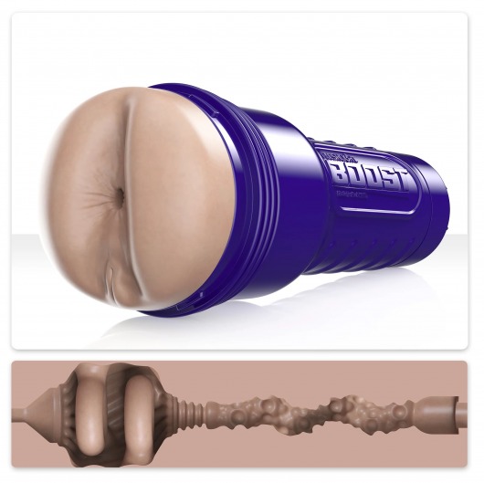 Телесный мастурбатор-анус Fleshlight Boost Blast Female - Fleshlight - в Орехово-Зуево купить с доставкой