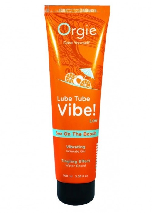 Гель с эффектом вибрации Lube Tube Vibe Low Sex On The Beach - 100 мл. - ORGIE - купить с доставкой в Орехово-Зуево
