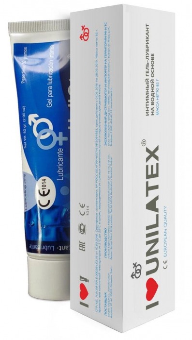 Лубрикант на водной основе Unilatex Gel - 80 мл. - Unilatex - купить с доставкой в Орехово-Зуево