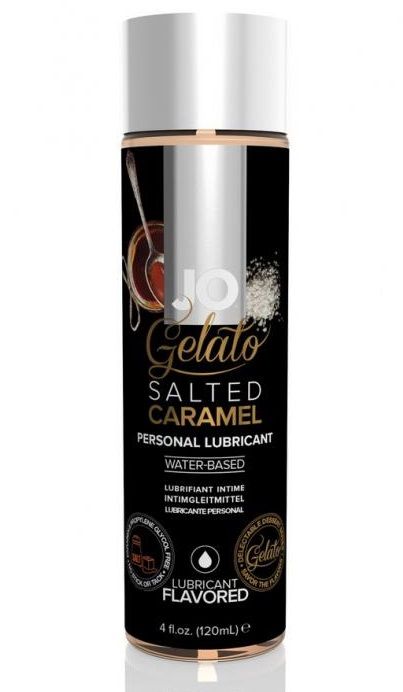 Лубрикант с ароматом солёной карамели JO GELATO SALTED CARAMEL - 120 мл. - System JO - купить с доставкой в Орехово-Зуево