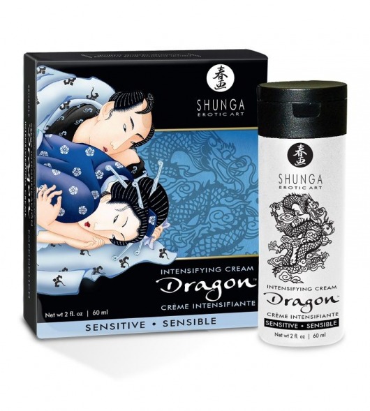 Интимный мужской крем SHUNGA DRAGON SENSITIVE - 60 мл. - Shunga - купить с доставкой в Орехово-Зуево