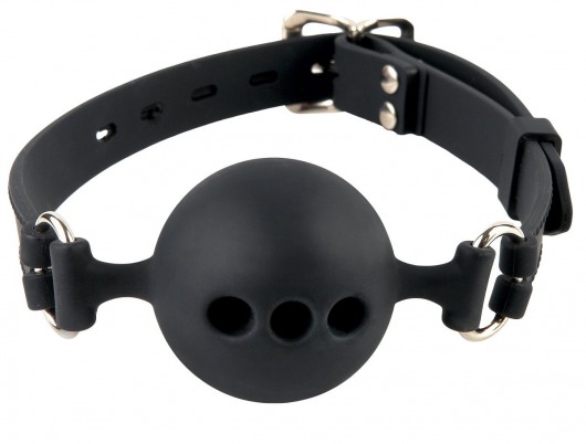 Силиконовый кляп-шар с отверстиями для дыхания Silicone Breathable Ball Gag Small - Pipedream - купить с доставкой в Орехово-Зуево