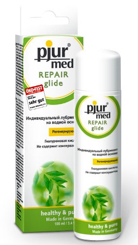 Регенирирующий лубрикант с гиалуроновой кислотой pjur MED Repair glide - 100 мл. - Pjur - купить с доставкой в Орехово-Зуево