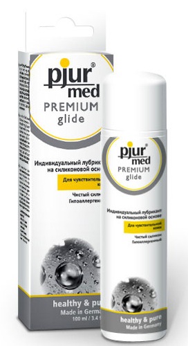 Гипоаллергенный силиконовый лубрикант pjur MED Premium glide - 100 мл. - Pjur - купить с доставкой в Орехово-Зуево