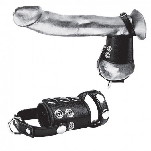 Кольцо на член и мошонку Cock Ring With 2  Ball Stretcher And Optional Weight Ring - BlueLine - в Орехово-Зуево купить с доставкой