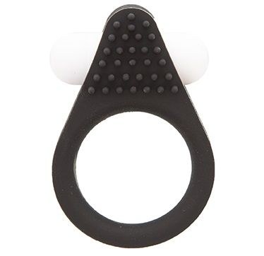 Чёрное эрекционное кольцо LIT-UP SILICONE STIMU RING 1 BLACK - Dream Toys - в Орехово-Зуево купить с доставкой