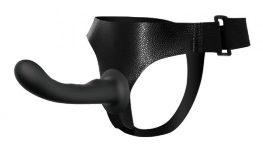 Страпон с изогнутой головкой Ultra Harness Curvy Dildo - 15,8 см. - Baile - купить с доставкой в Орехово-Зуево