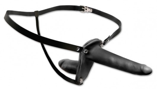 Женский страпон с вагинальной пробкой Double Penetrix Strap-on - 15 см. - Pipedream - купить с доставкой в Орехово-Зуево