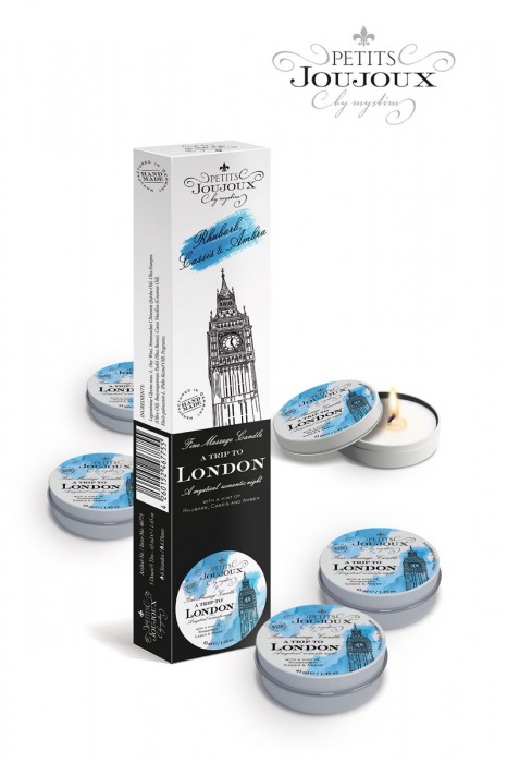 Набор из 5 свечей Petits Joujoux London с ароматом ревеня, амбры и чёрной смородины - MyStim - купить с доставкой в Орехово-Зуево