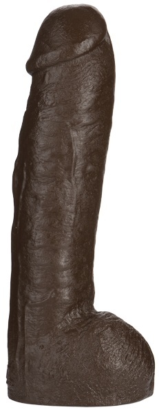 Большая насадка для трусиков Vac-U-Lock Realistic Hung - 31,7 см. - Doc Johnson - купить с доставкой в Орехово-Зуево